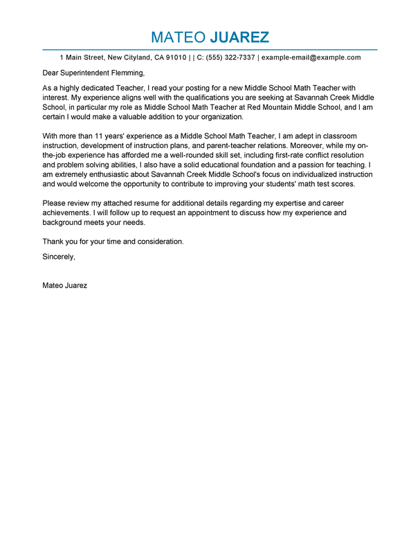 A Sample Cover Letter For A Teaching Position BACKUPTABERNA