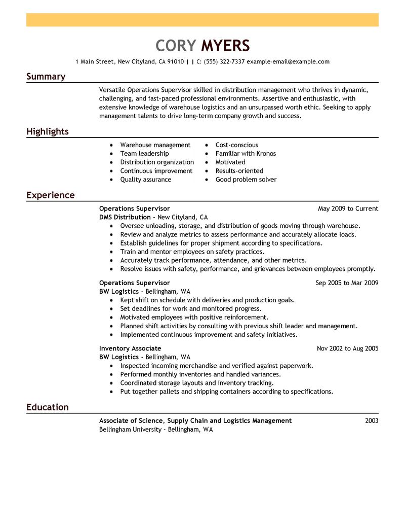 11 Amazing Management Resume Examples LiveCareer