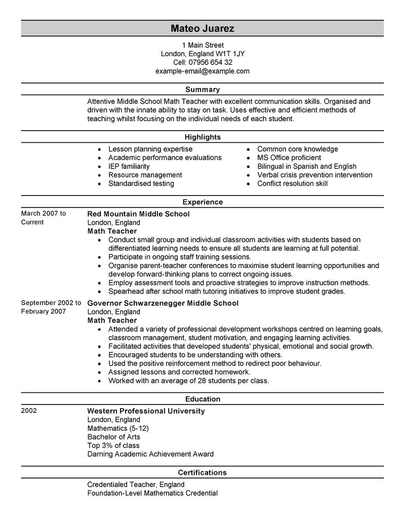 Teacher Resume Examples 2025 Pdf Megan Knox