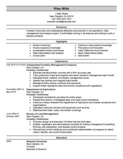 Agriculture & Environment Resume Examples | Agriculture & Environment ...