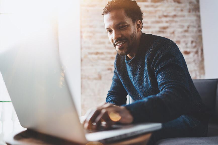 Man on laptop