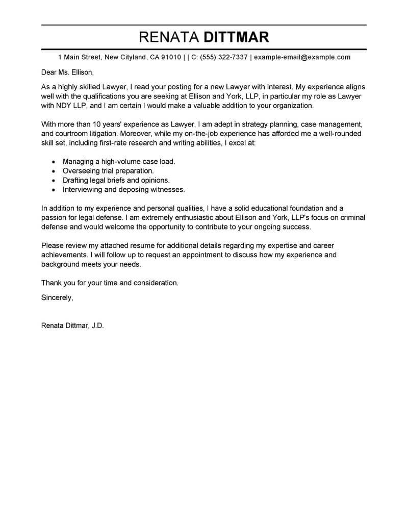 Professional Law Enforcement Cover Letter Template