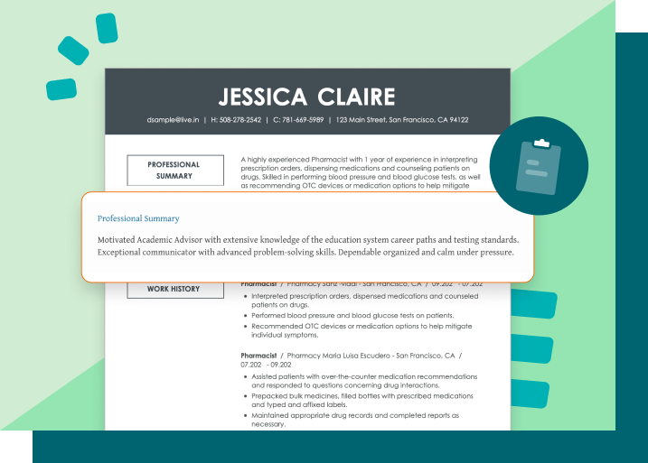 Pharmacist Resume Objective Examples