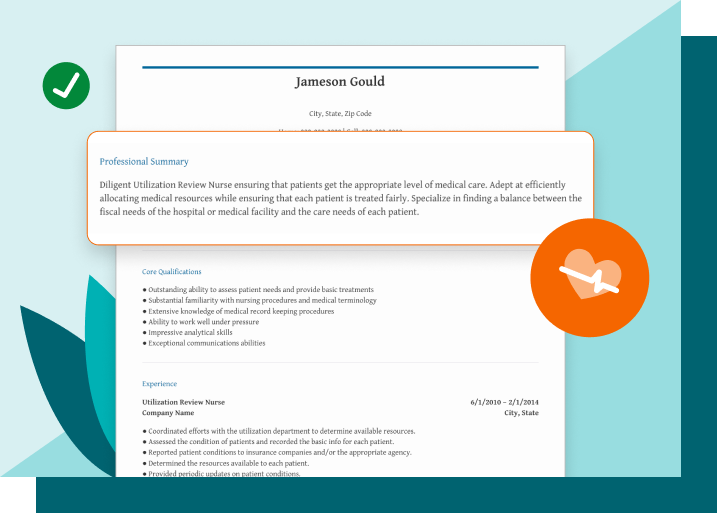 Utilization Review Nurse Resume Objective Examples