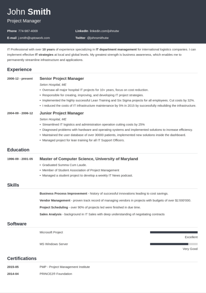 Influx Zety Resume Template