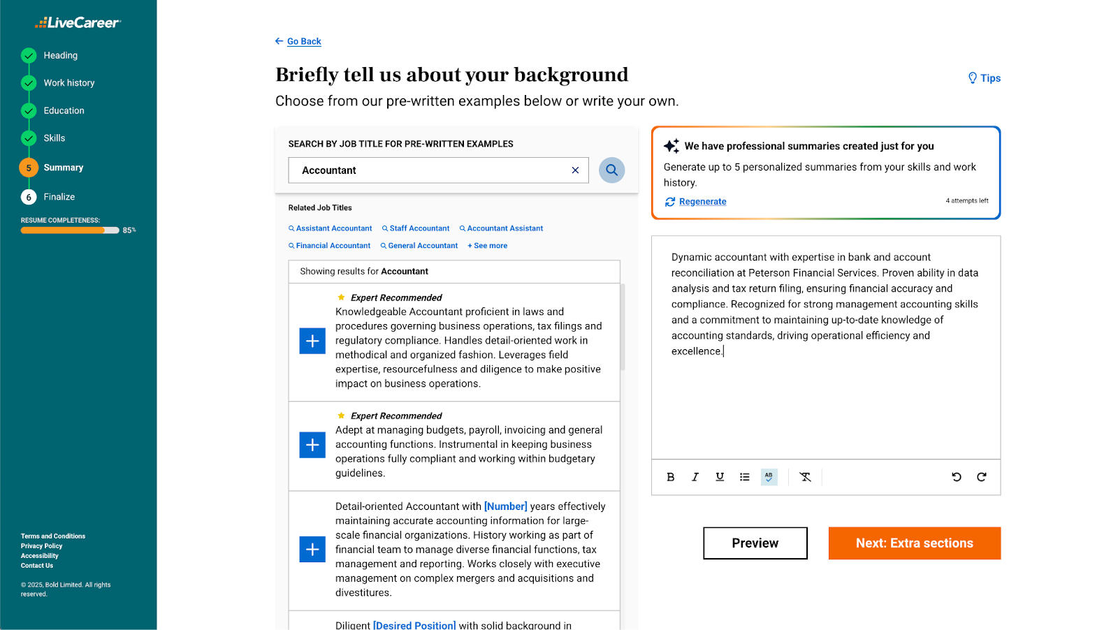 Livecareer Ai Generated Content
