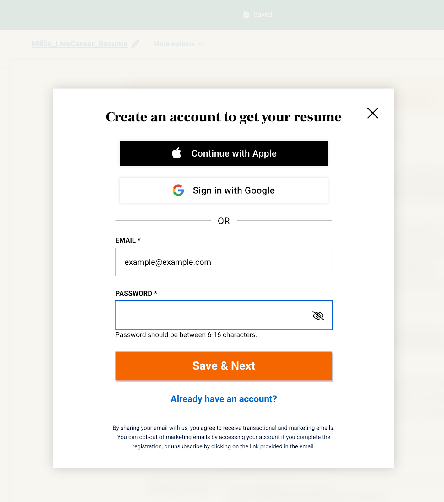 Livecareer Builder Account Sign In