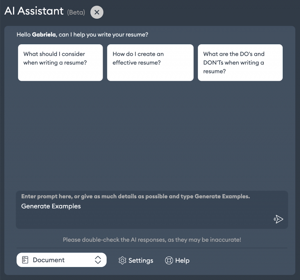 Novoresume Ai Assistant