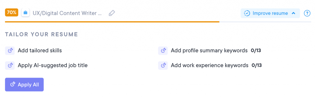 Resumeio Job Description Match