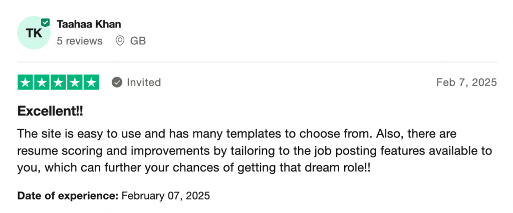 Resumeio Positive Feedback