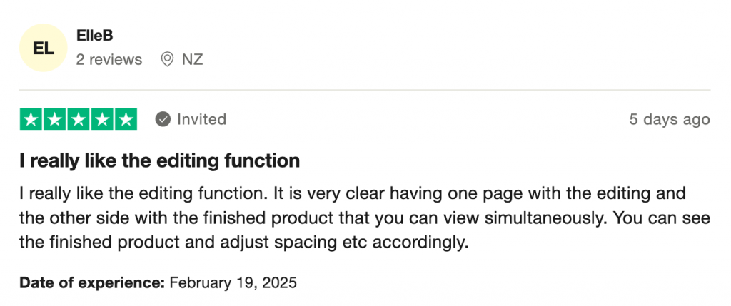 Resumeio Trustpilot Positive Feedback