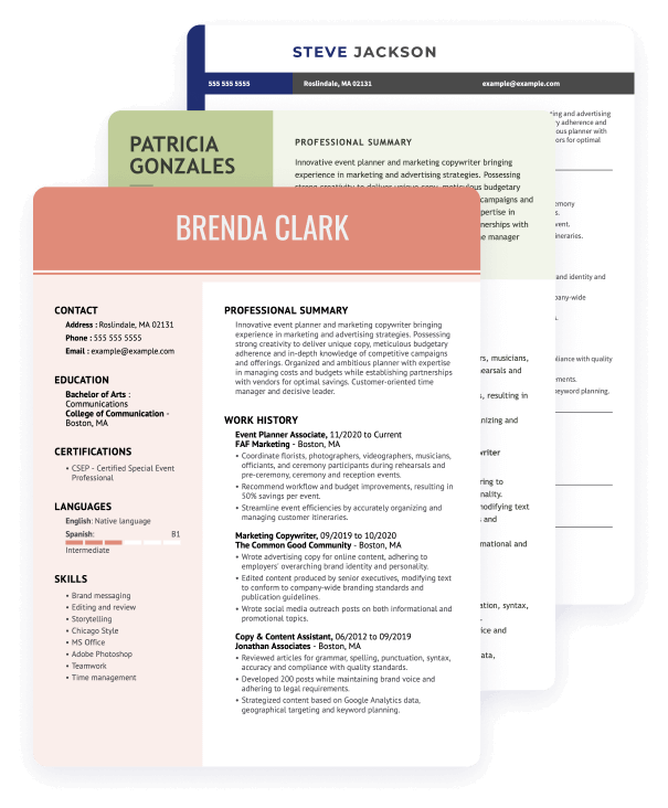 Resume Format Banner 2025