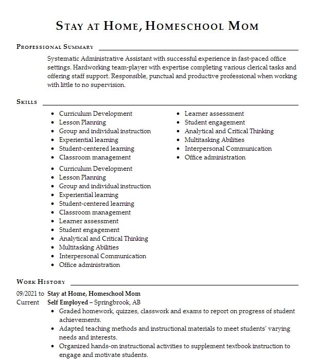 stay-at-home-homeschool-mom-resume-example