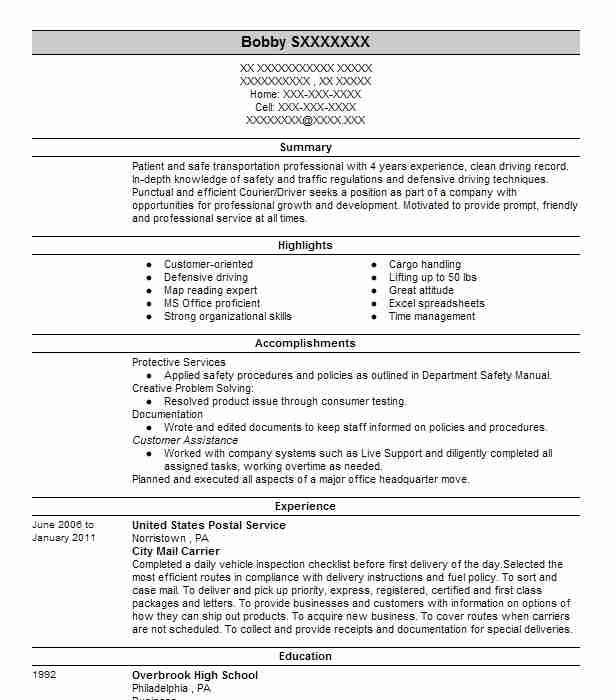 mail-carrier-resume-example-free-guide