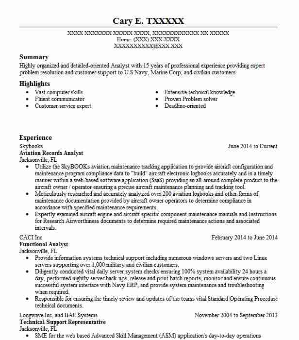 Aviation Consultant Apprentice Resume Example