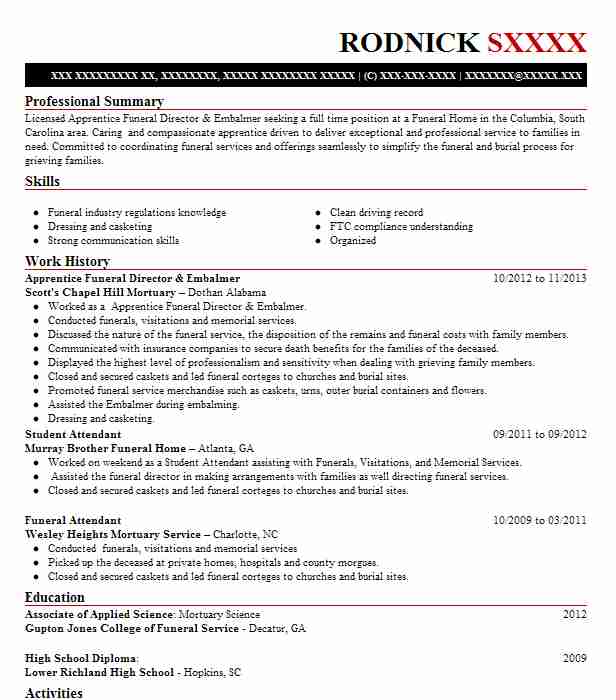 funeral-director-embalmer-resume-example