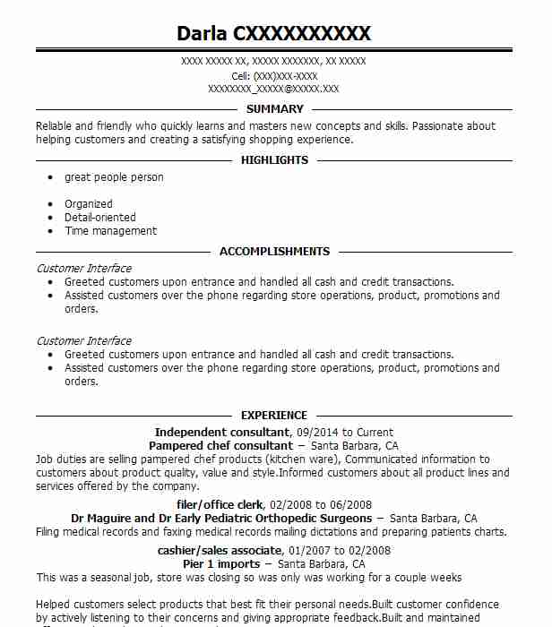 Independent Consultant Resume Example 2423