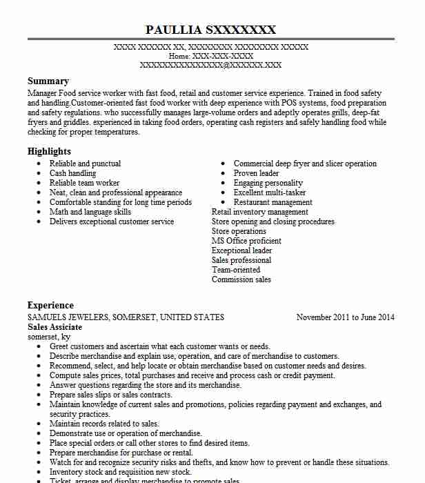 Shipping Office Assiciate Resume Example