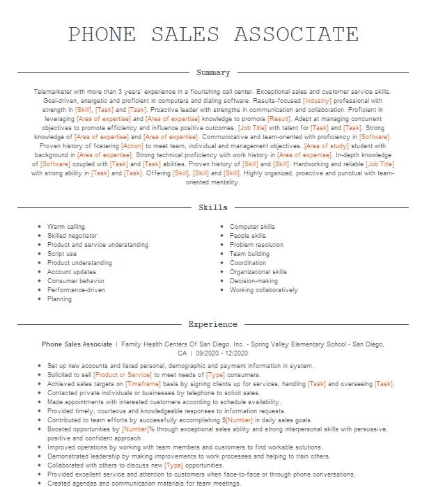 phone-sales-associate-resume-example