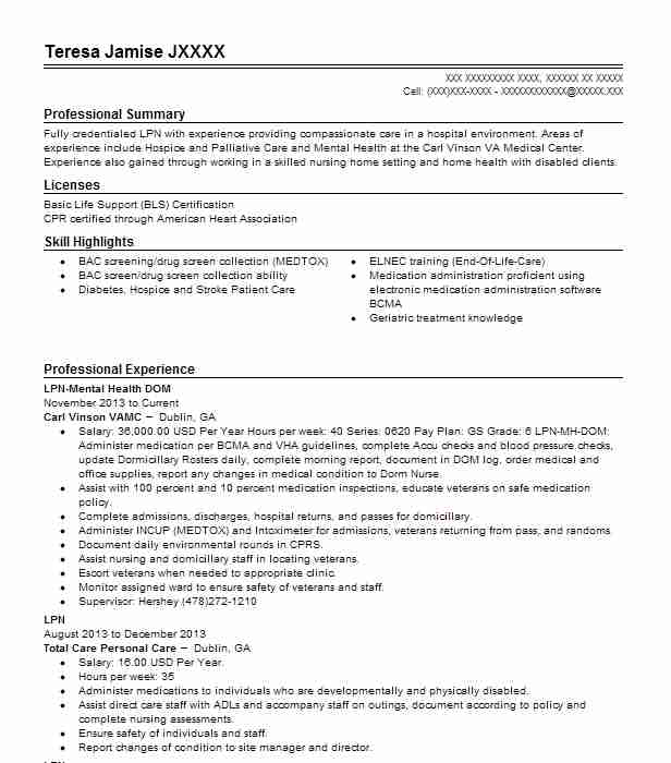 Rn Dom Care Manager Resume Example