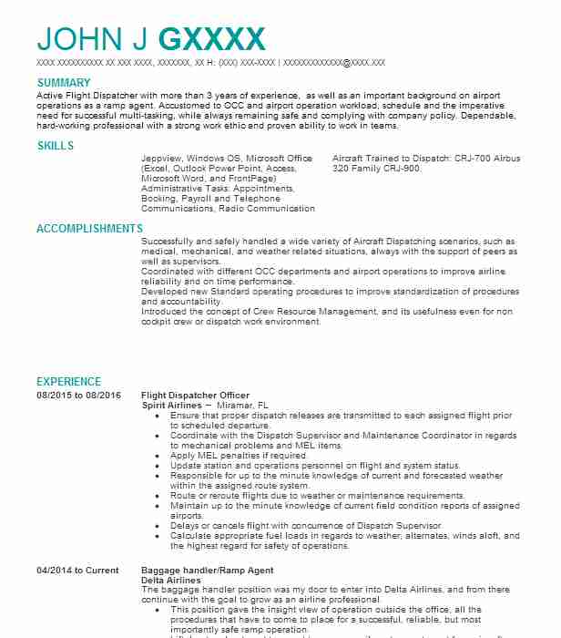 Correctional Officer Dispatcher Resume Example