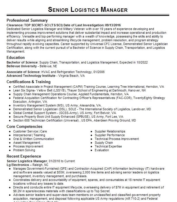 senior-logistics-manager-resume-example