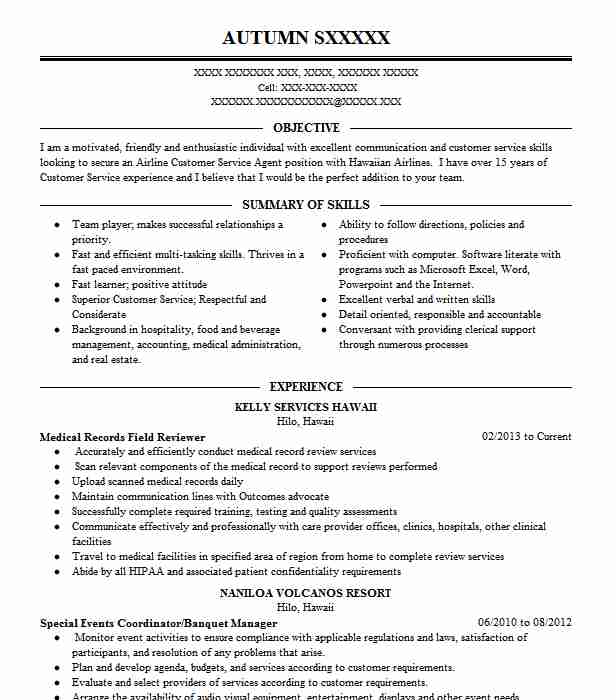 Enterprise Consultant Medical Records Field Technician Resume Example