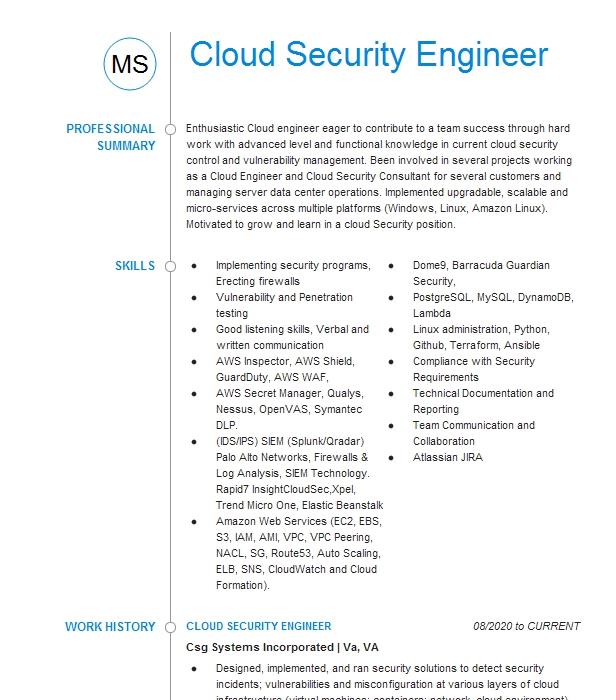 cloud-security-engineer-resume-hire-it-people-we-get-it-done