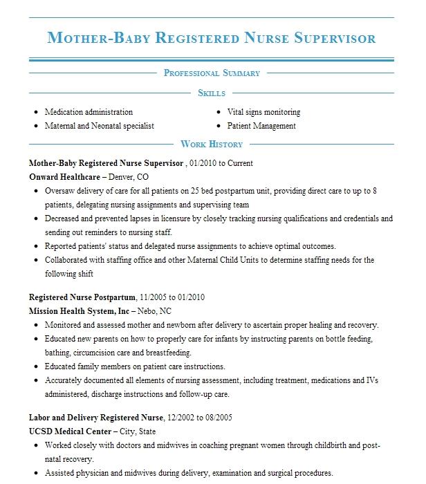 registered-nurse-mother-baby-resume-example