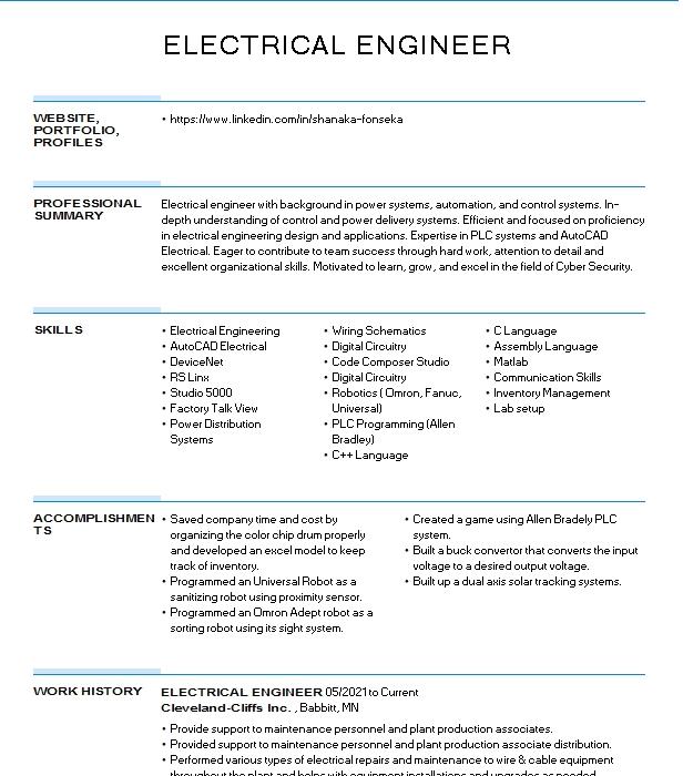 Electrical Engineer Resume Objective Examples | LiveCareer