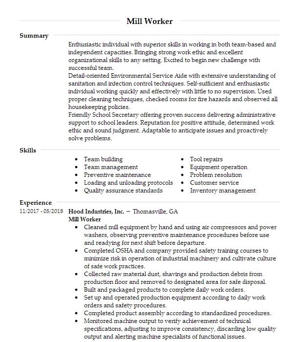 mill-worker-resume-example