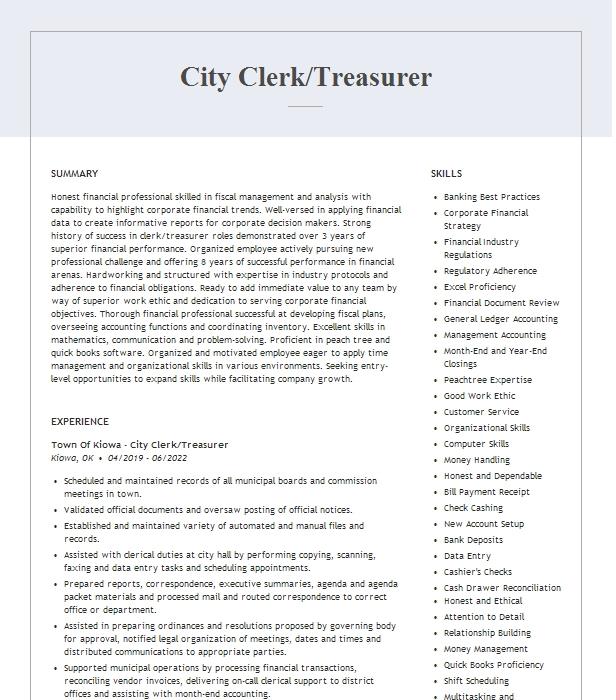 City Clerk-Treasurer