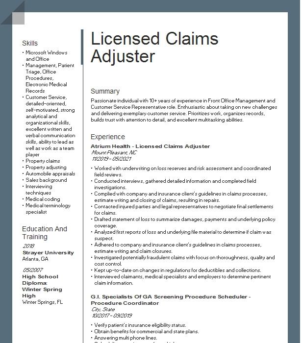 claims-adjuster-trainee-resume-objective-example