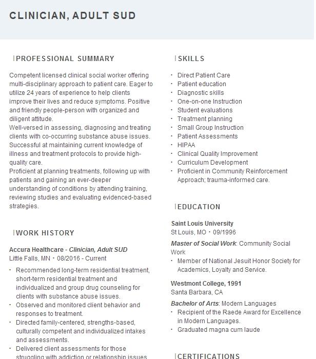 Sud Coordinator Resume Example