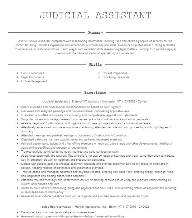 judicial-assistant-resume-example