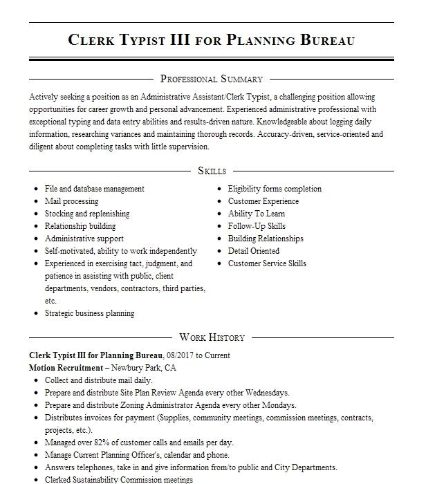 clerk-typist-iii-resume-example