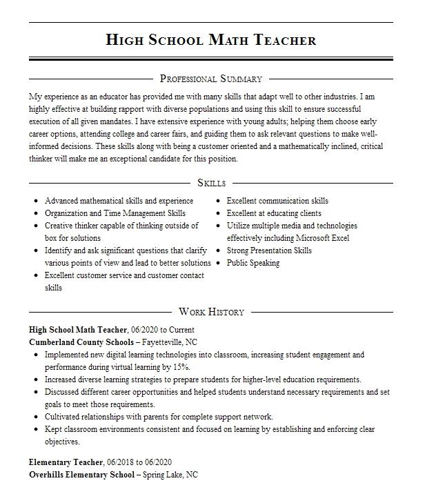 High School Athletic Director Resume Objective | LiveCareer