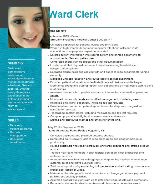 hospital-ward-clerk-objectives-resume-objective