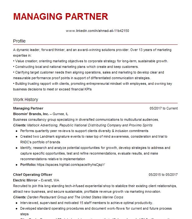 managing-partner-resume-example