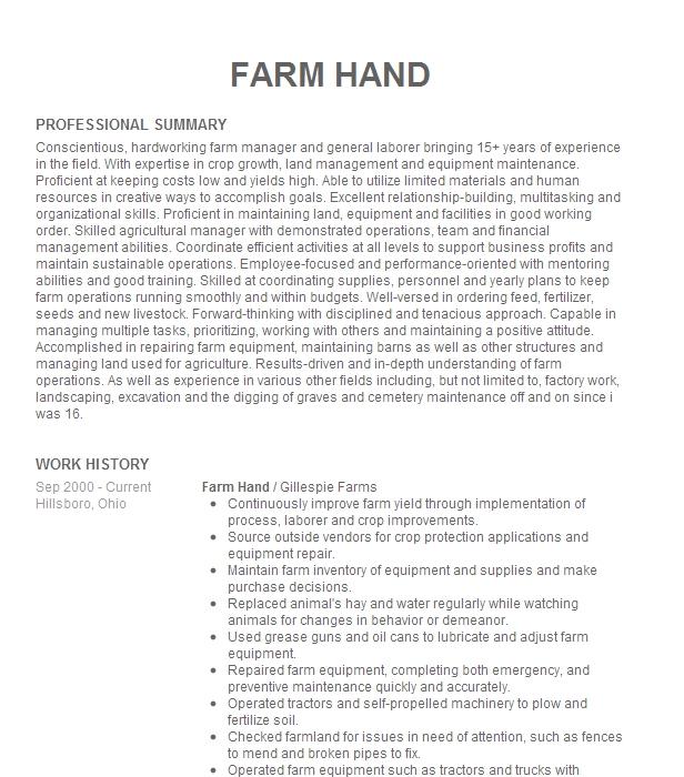 farm-hand-resume-example