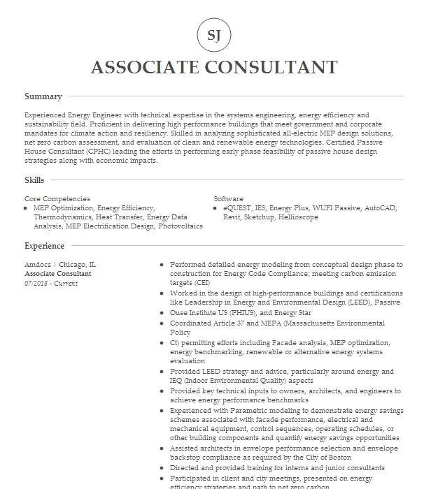 associate-consultant-resume-example