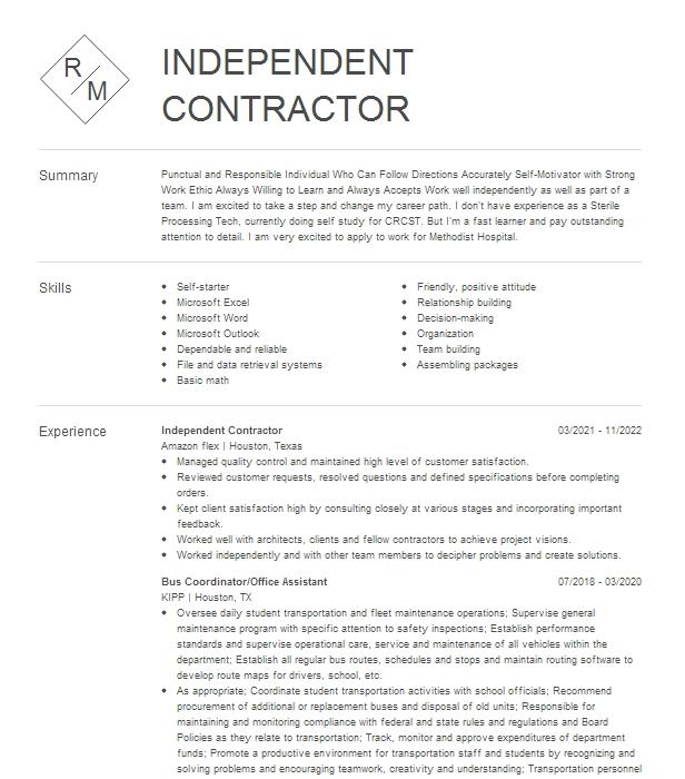 Assembly And Repack Resume Example