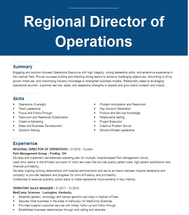 regional-director-of-operations-resume-example