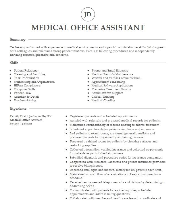 Coachs Assistant Resume Example