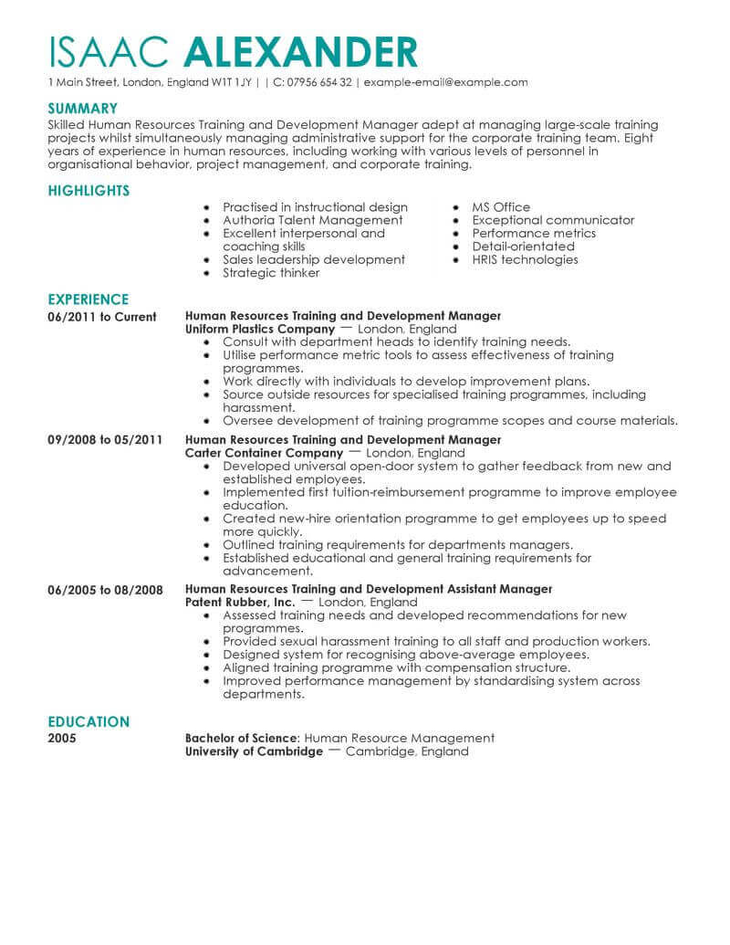 Amazing Human Resources Resume Examples LiveCareer