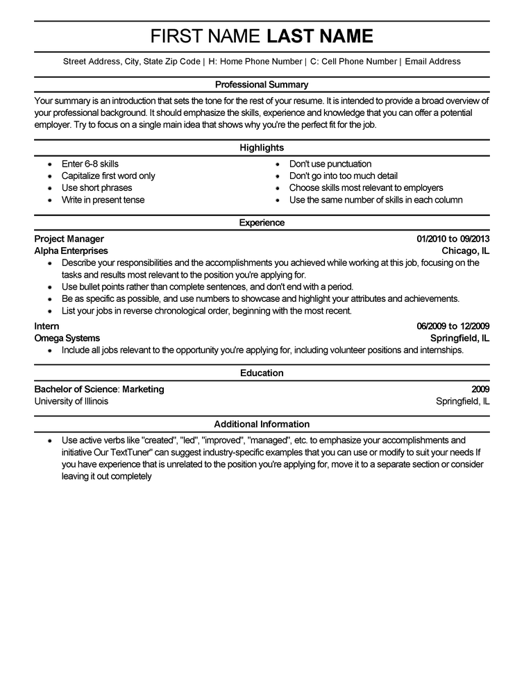 Experienced Resume Templates To Impress Any Employer LiveCareer